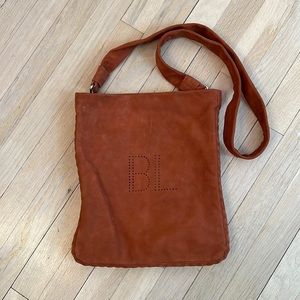 Bimba & Lola Brown Suede Crossbody Bag